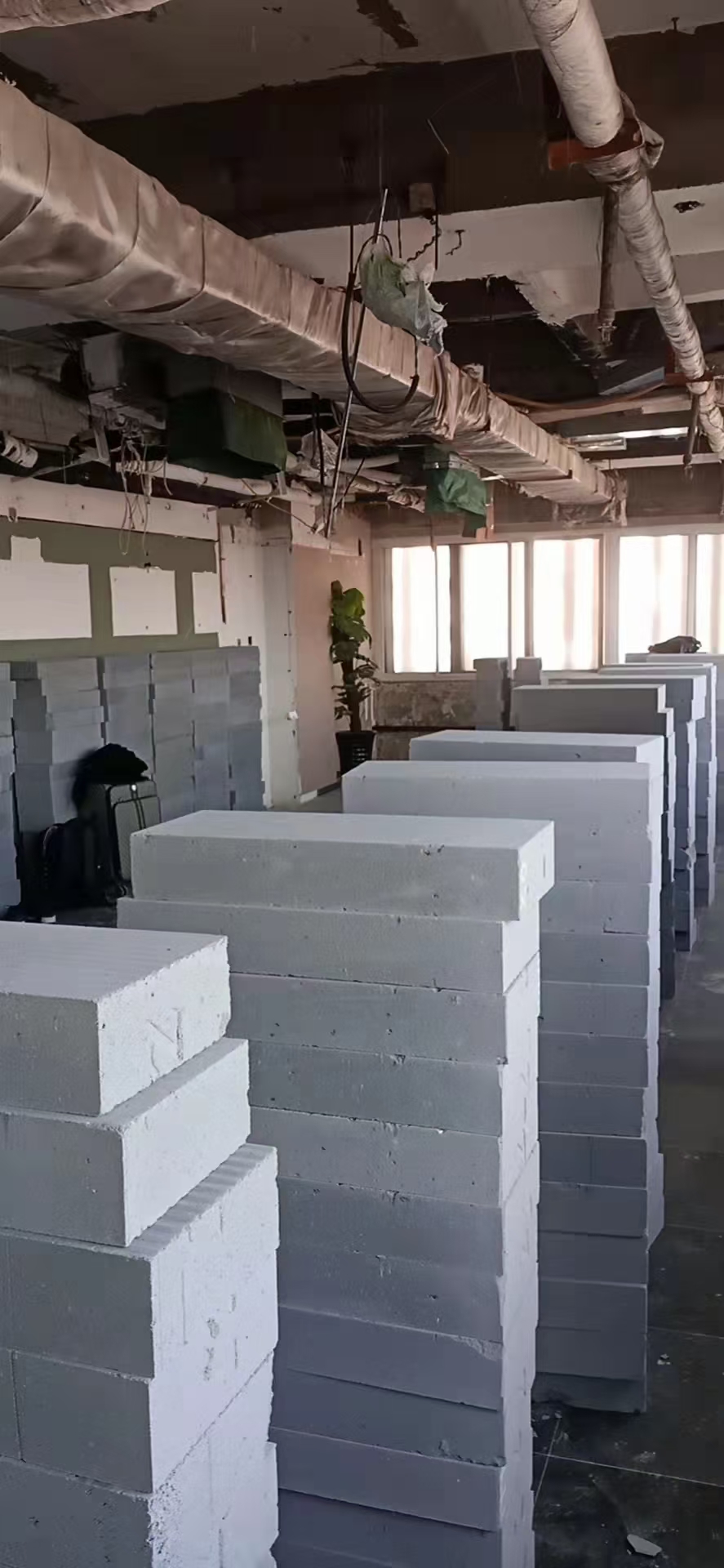 加气砖隔墙施工